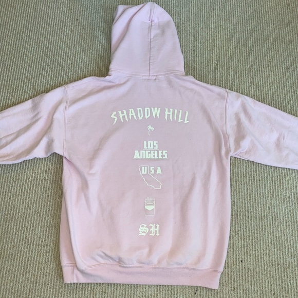 shadow hill Jackets & Blazers - pink shadow hill hooded sweatshirt